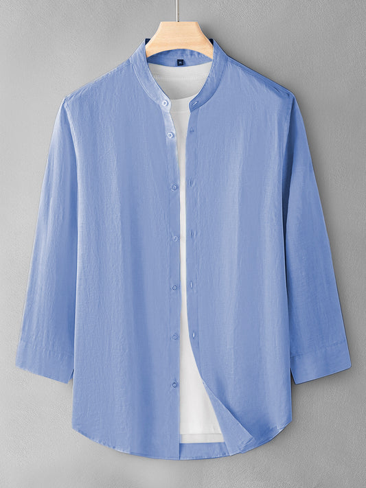 Skyblue Color Cotton Men's Shirt