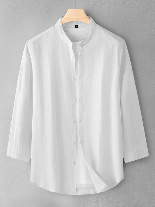 White Color Cotton Men's Shirt