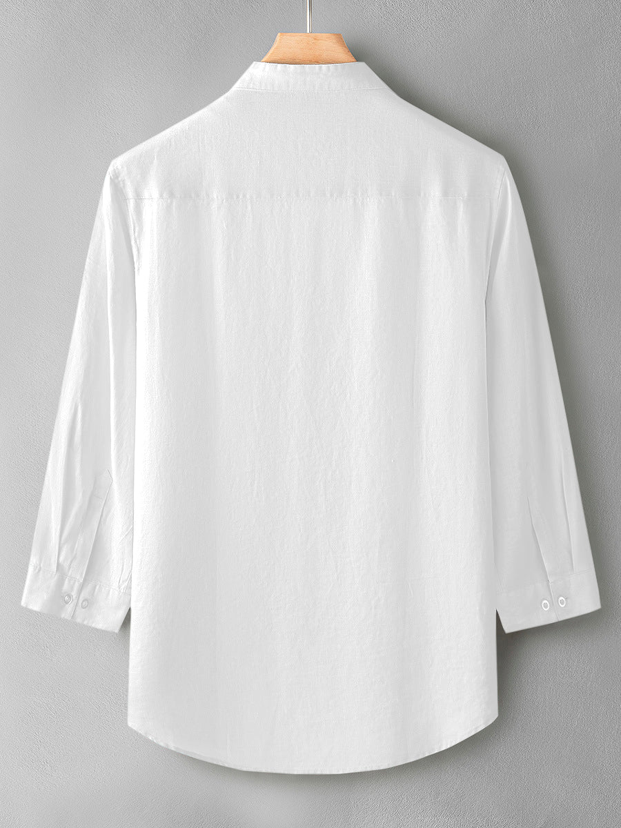 White Color Cotton Men's Shirt