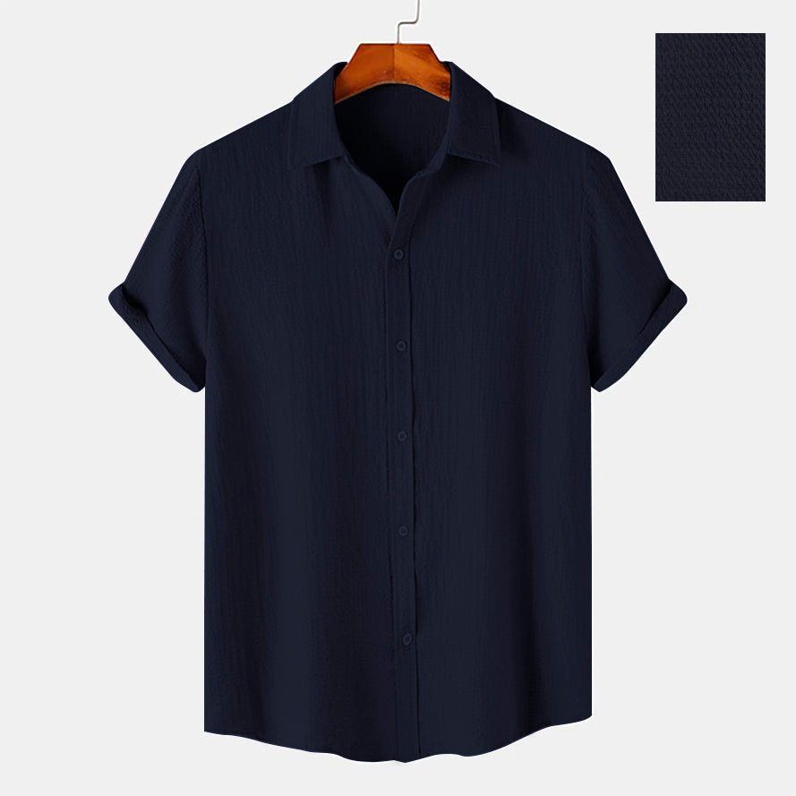 DARK BLUE SAPPHIRE ELEGANCE WARDROBE SHIRT