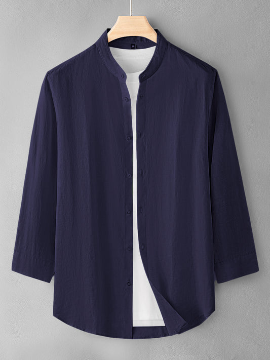 Dark Blue Color Cotton Men's Shirt