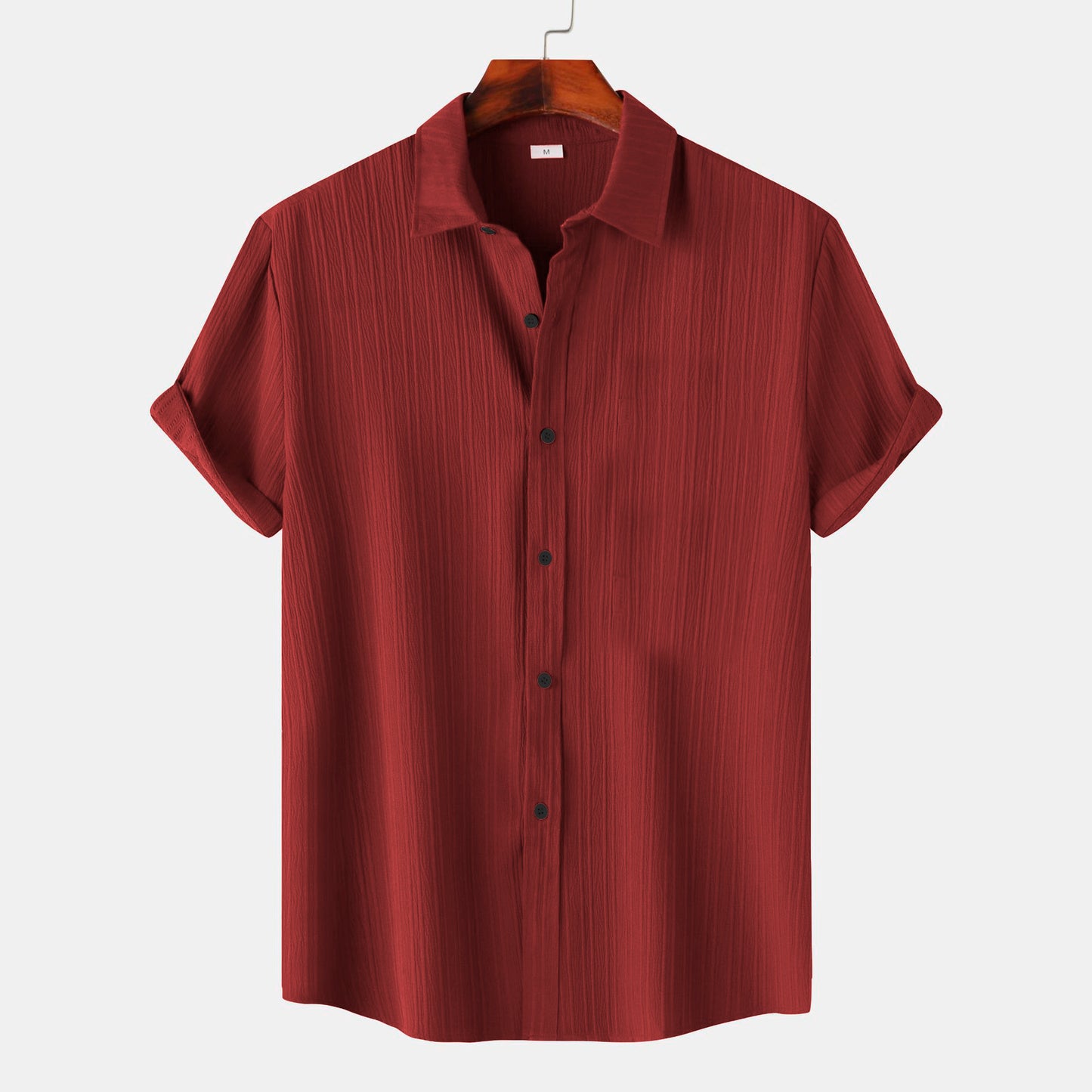 Maroon colour lining structured shirt