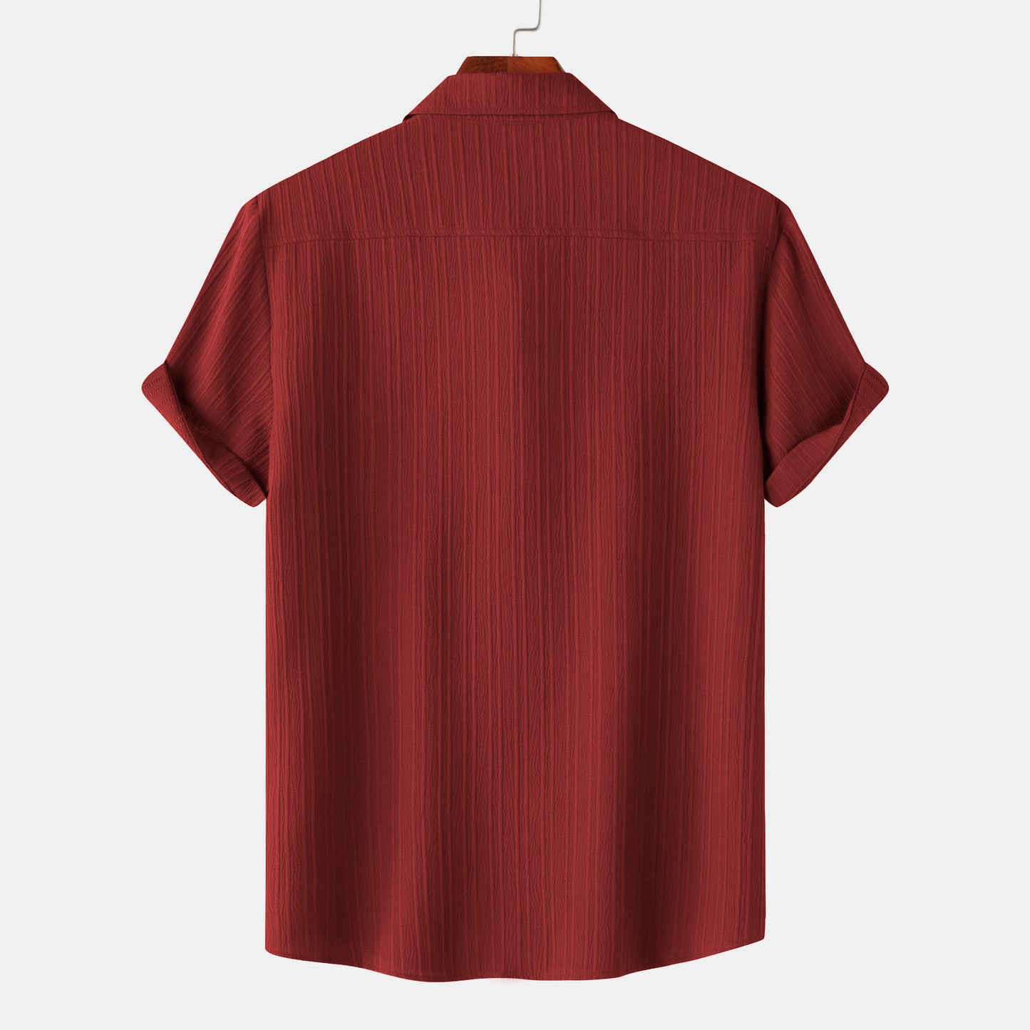 Maroon colour lining structured shirt