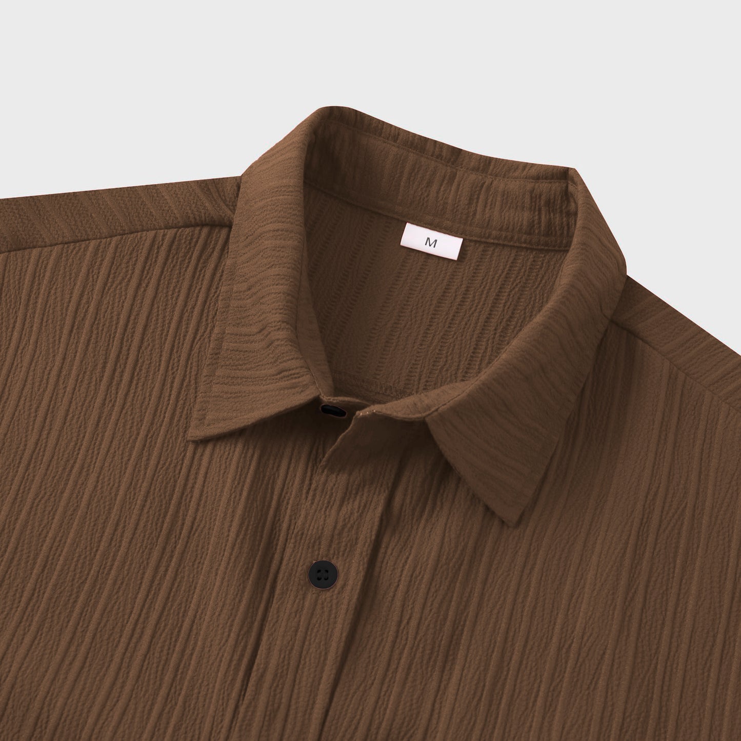 Brown colour lining structured shirt