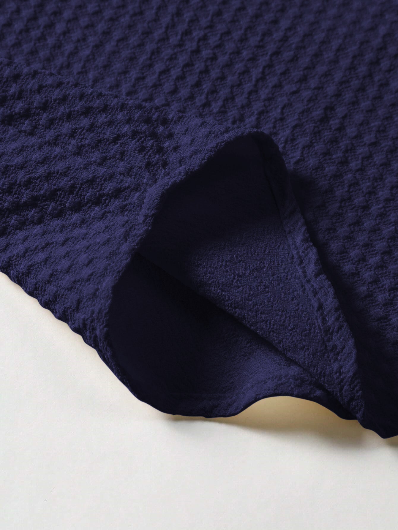 MIDNIGHT BLUE SQUARE TEXTURE SHIRT