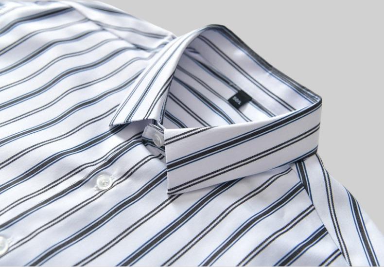 white blue stripe cotton shirt